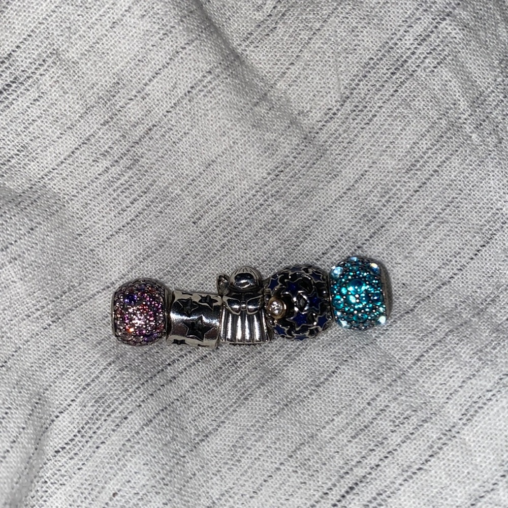 5 Authentic Pandora Charms- RETIRED